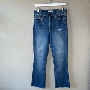 Whetherly Charlie High Kick-flare Blue Jeans in Medium Delray Wash Size 28/6